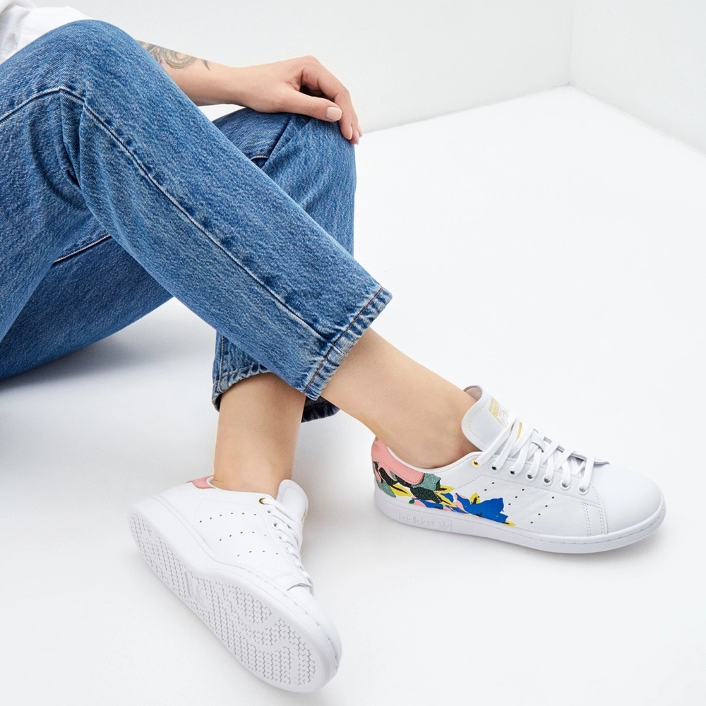 NWT Adidas Stan smith floral - Picture 3 of 8